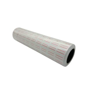 Rollo de etiqueta blanca