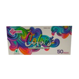 Caja de colores pasteles 50 pz - TRYME