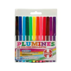 Plumines de colores brillantes - SHELY