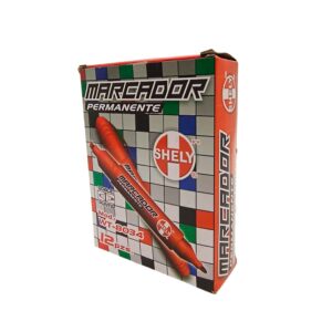 Marcador permanente doble punta - Shely