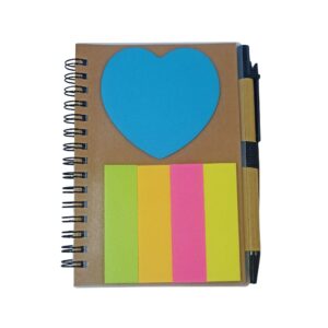 Libreta chica con posticks de figuras