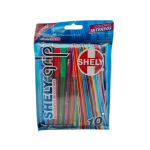 Bolígrafos de colores grip - SHELY