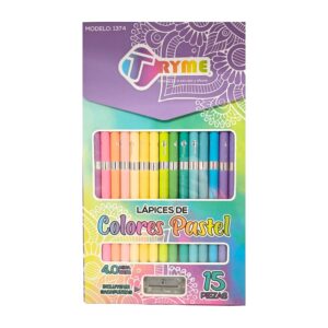 Lápices de colores pasteles -Tryme