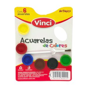 Acuarelas de colores chicas - Vinci