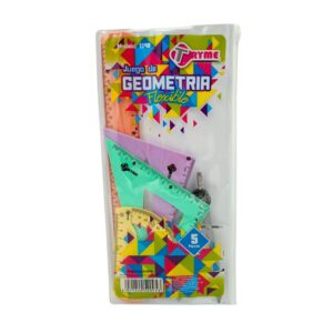 Juego de geometría flexible pastel - Tryme