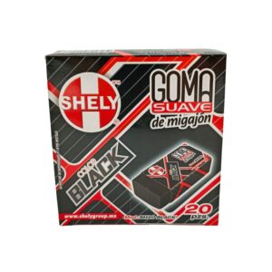 Goma suave de migajón black grande - Shely