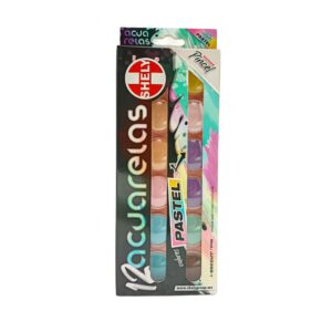 Acuarelas colores pastel caja - Shely