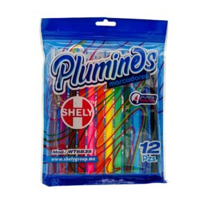 Plumines marcadores punta pincel - Shely