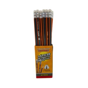 Lápices de grafito HB= 2 con goma - PASCUA