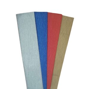 Papel crepe metálico