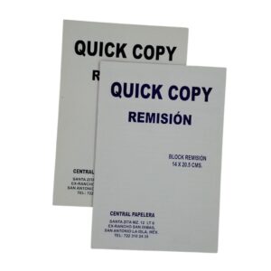 Nota de remisión auto copiante - Quinck copy